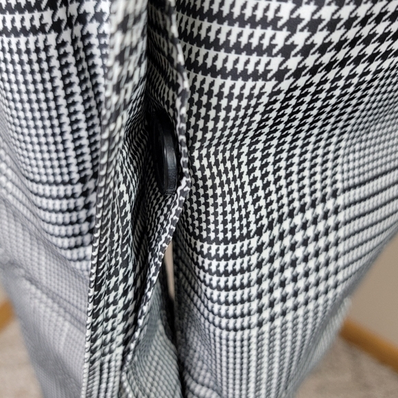 Talbots Petites Glen Houndstooth Plaid Water Resistant Trench/Rain Coat Sz 16P - Picture 7 of 13